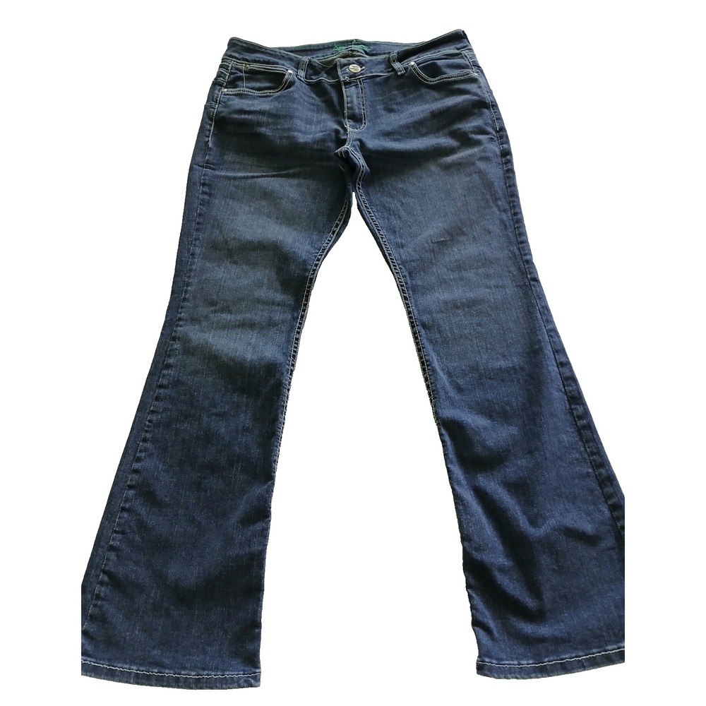 Wrangler Women's Flare Blue Denim Jeans Size 15/16 X 32